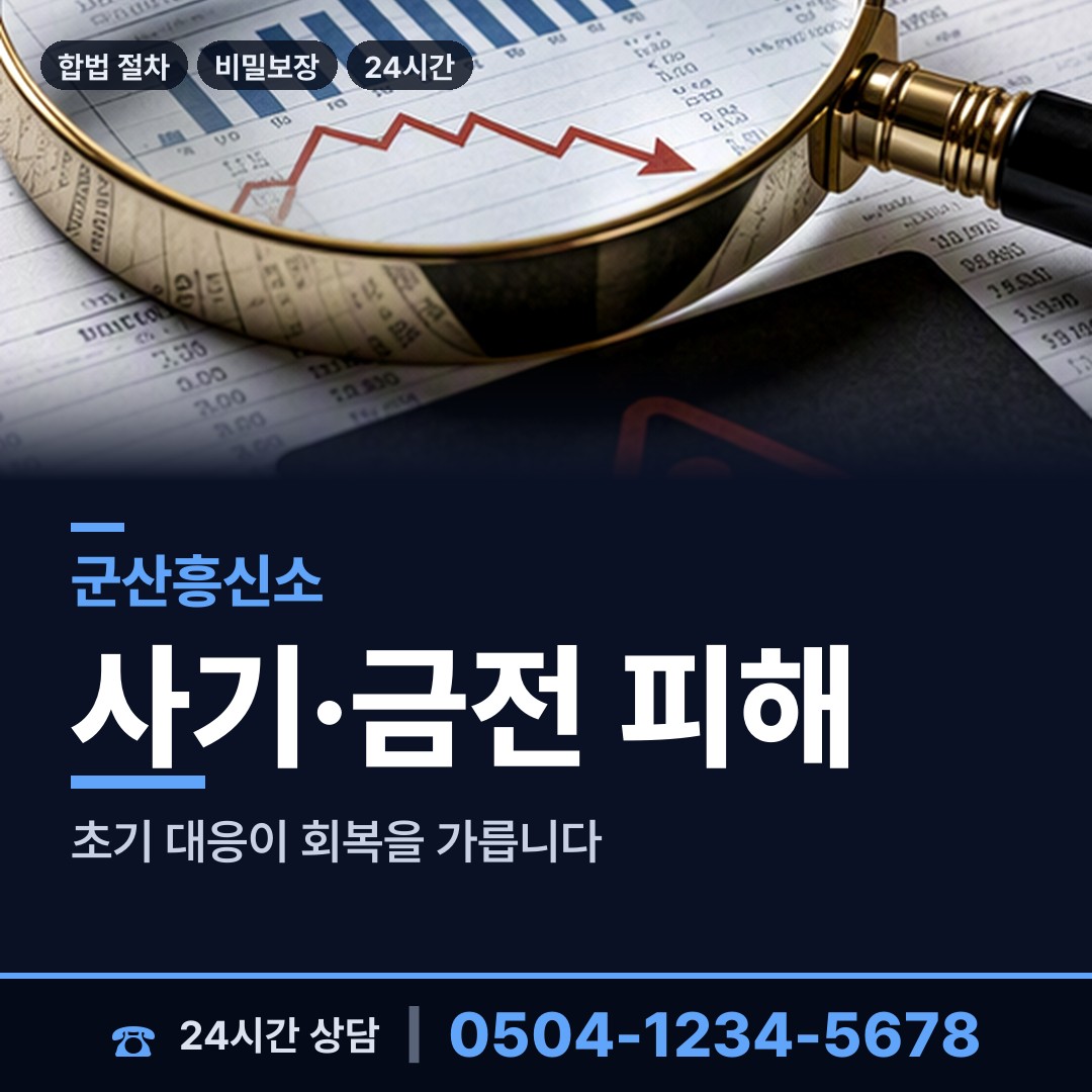 군산 월명동 주말조사 상담 안내